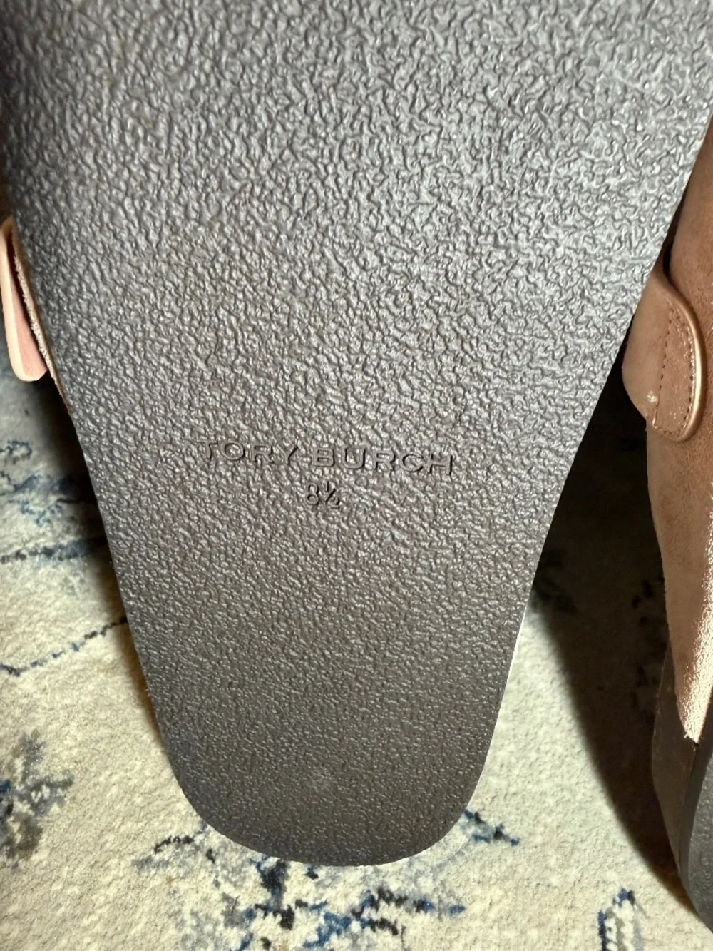 Tory Burch Mellow Mule Suede Pink/Gold